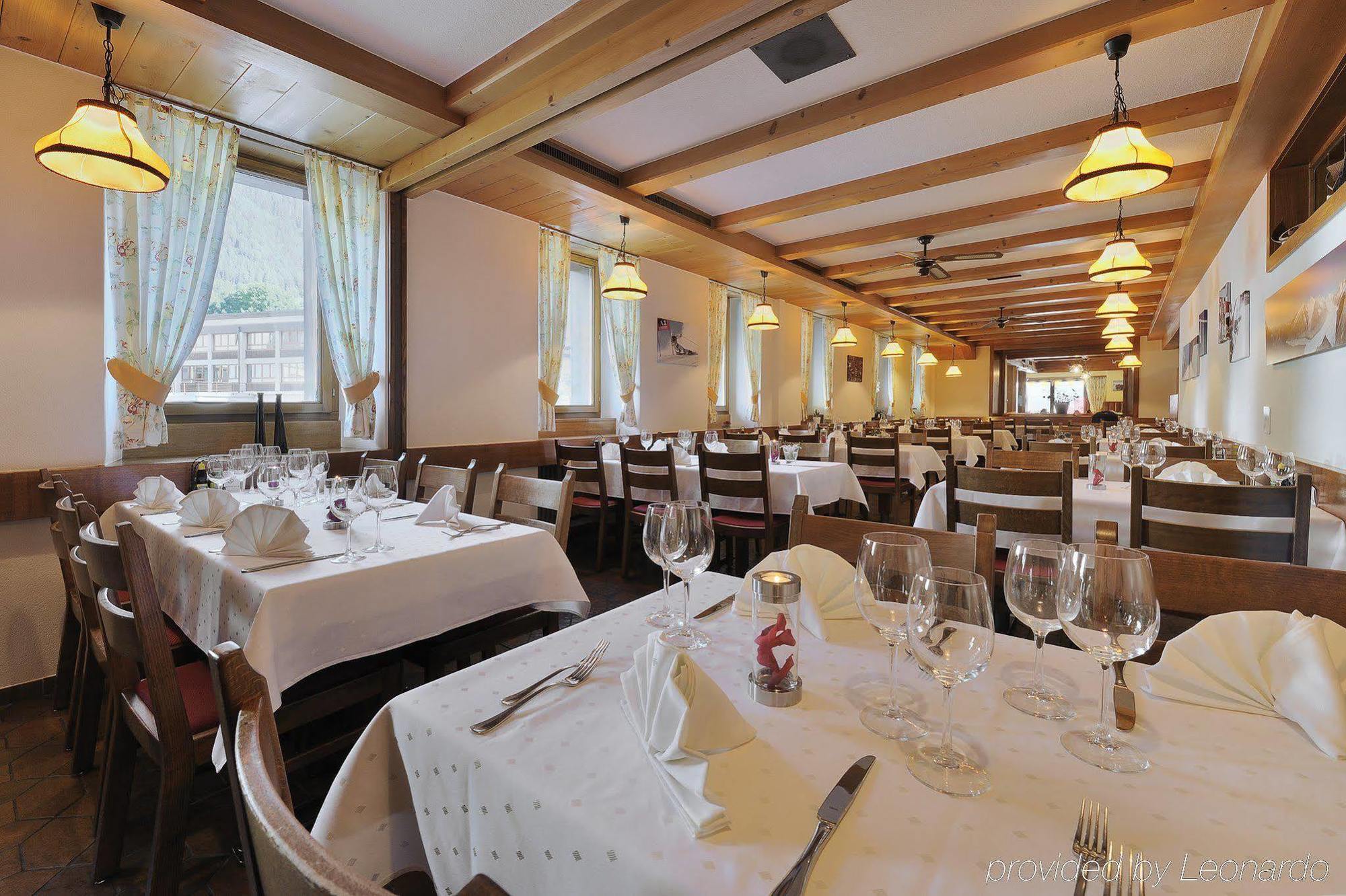 Boutique Und Bier Hotel Des Alpes Fiesch Restaurant billede